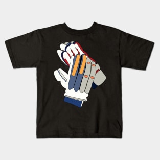 Cricket Batting Gloves Clipart Kids T-Shirt